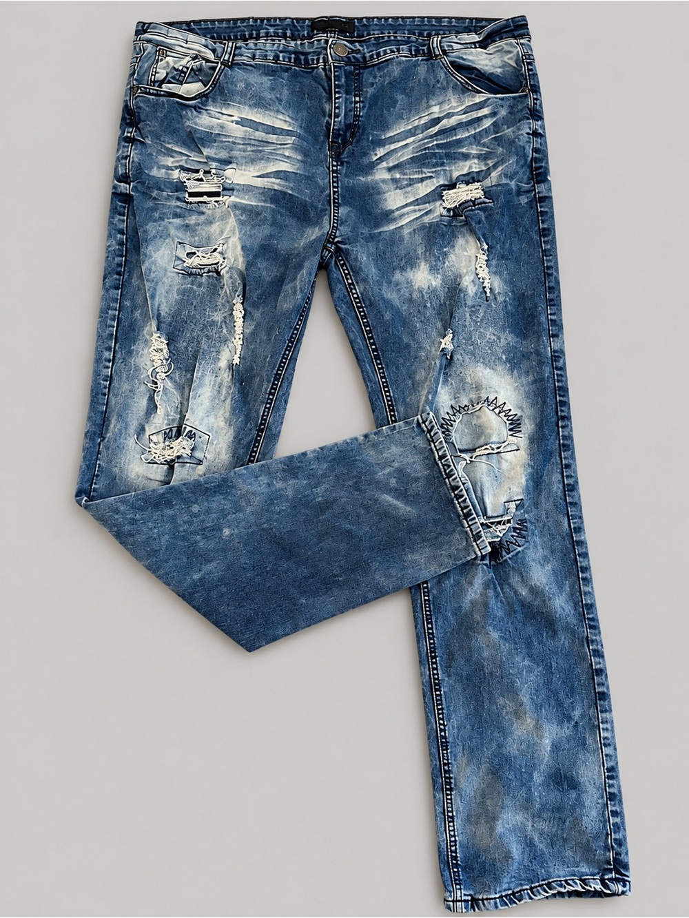 Men’s Distressed Denim Jeans Size 48/32